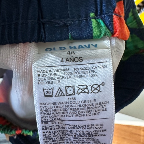 Old Navy orange print boys bathing suit size 4T - Picture 3 of 3